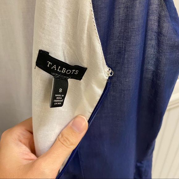 Talbots Fit and Flare Dress with lining, Talbots Size 8 (Medium). Sleeveless - Picture 7 of 11